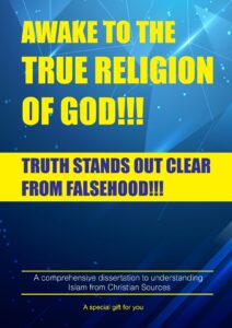 AWAKE TO THE TRUE RELIGION OF GOD!!! TRUTH STANDS OUT CLEAR FROM FALSEHOOD!!!